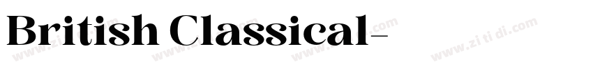 British Classical字体转换 British Classical字体转换